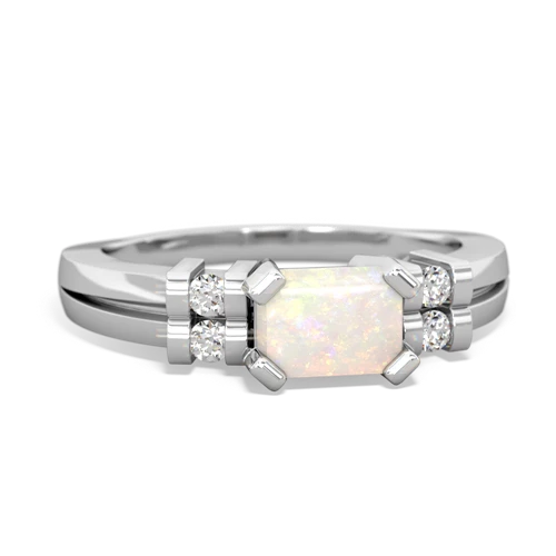 opal modern ring