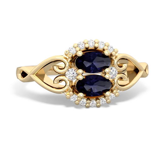 sapphire antique keepsake ring