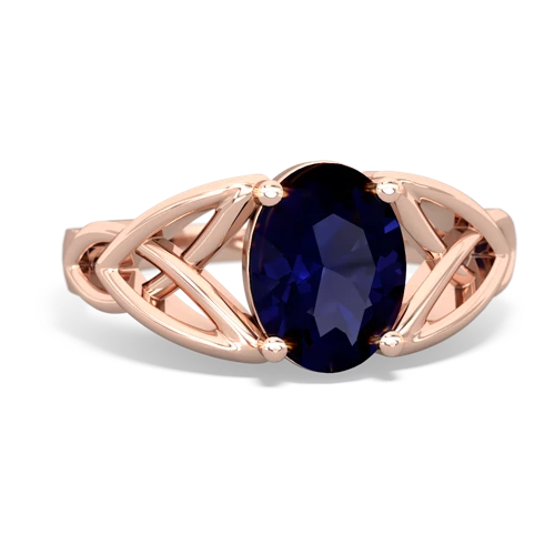 sapphire celtic ring