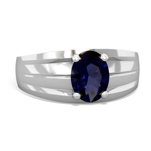 sapphire mens ring