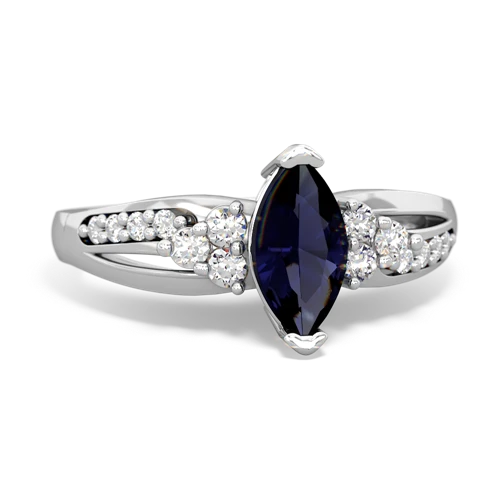 sapphire modern ring